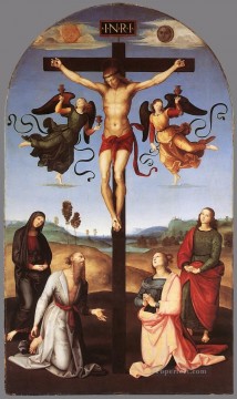 Crucifixión Citta di Castello Retablo Maestro renacentista Rafael Pinturas al óleo